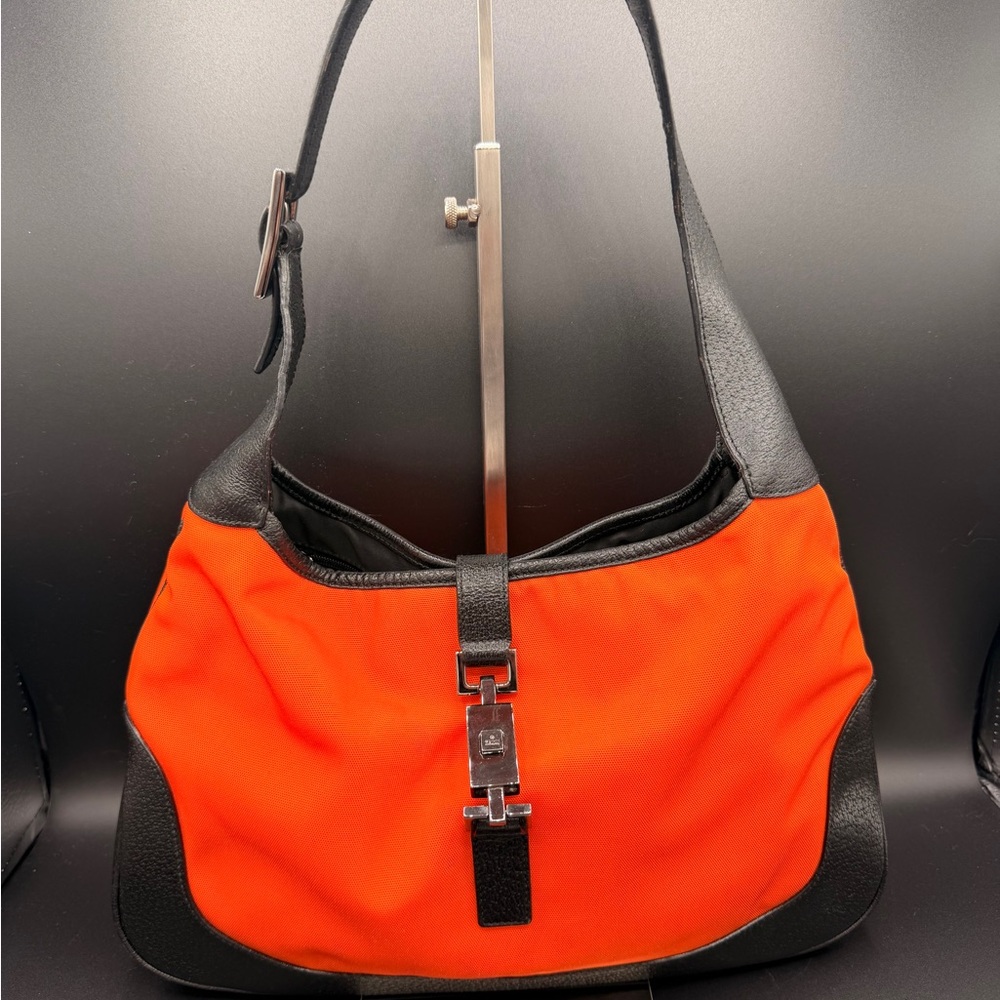 Gucci Jackie Shoulder Bag — Orange & Black